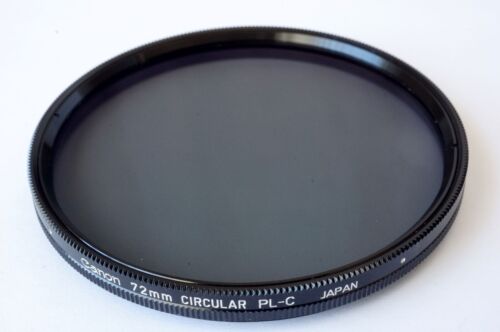 CANON 72MM CIRCULAR PL-C ORIGINAL OEM POLARIZER LENS FILTER Good Working Order