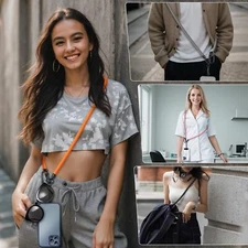 Cell Phone Lanyard Case Cover Holder Sling Necklace Strap Neck Cord Universal 