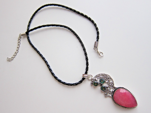Red Ruby Simulated Gem Silver Y Necklace &Earrings, Pendant Necklace or Bracelet - Picture 66 of 79