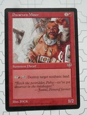 MTG Dwarven Miner Mirage *Actual Photos* Magic The Gathering 