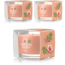 3 x 37g Yankee Tropical Breeze Mini Filled Votive Candle Great for Gift!