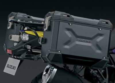 2023-2024 Genuine Suzuki V-STROM 800 Aluminum Side Case Set, Black
