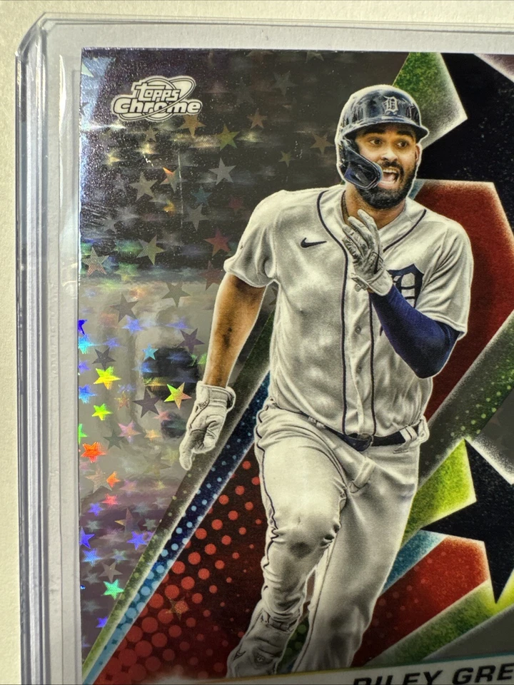 RILEY GREENE 2024 Topps Chrome Cosmic STARFRACTOR SSP CASE HIT #SF-79 Tigers - Image 2 of 4