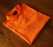 GANT size S Men's Polo Shirts Orange Short Sleeve NEW