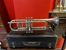  1916 CG Conn 80A New Wonder Cornet With Original Case, Mouthpiece,  Mute.