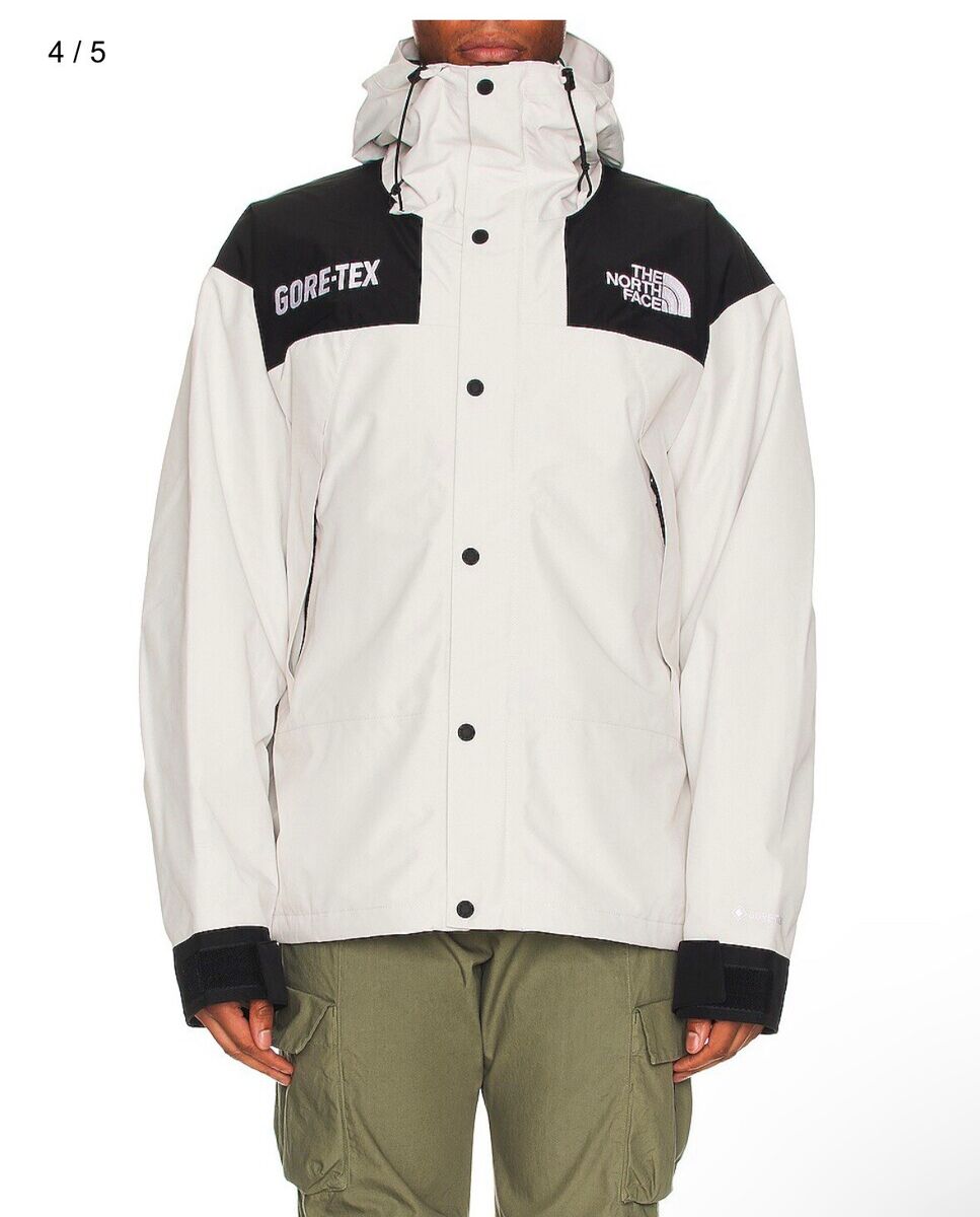 North Face Men's GORE-TEX GTX Mountain Jacket - White/Black North Face Men's GORE-TEX GTX Mountain Jacket - White/Black