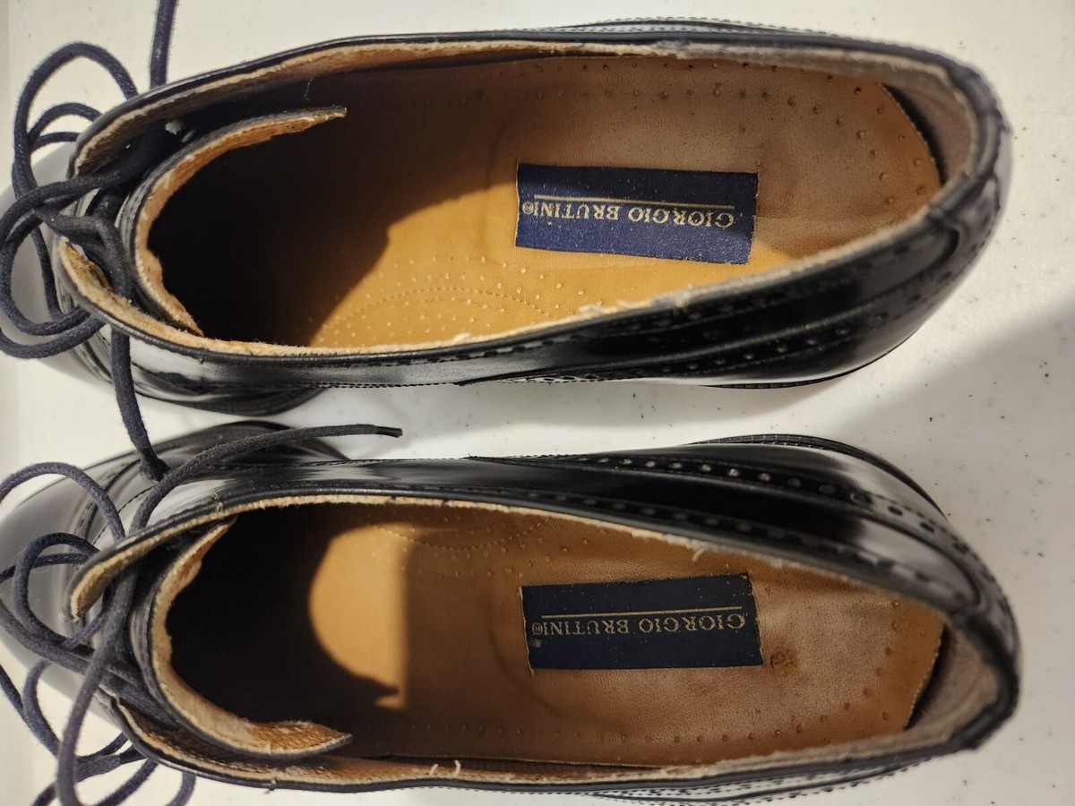 Giorgio Brutini Size 13D Black Made in Brazil Leather Upper  display picture 1