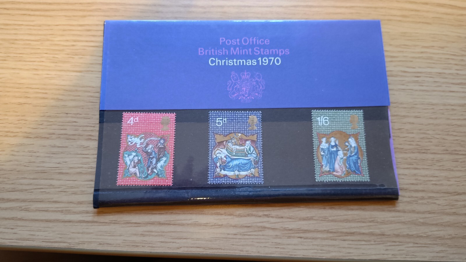 GB 1970 Christmas Stamps in Presentation pack. Stamps SG838840. Mint