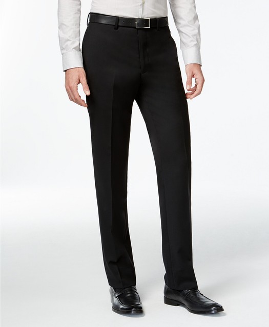 Slim Fit Wool Trousers Suit Pants Size 