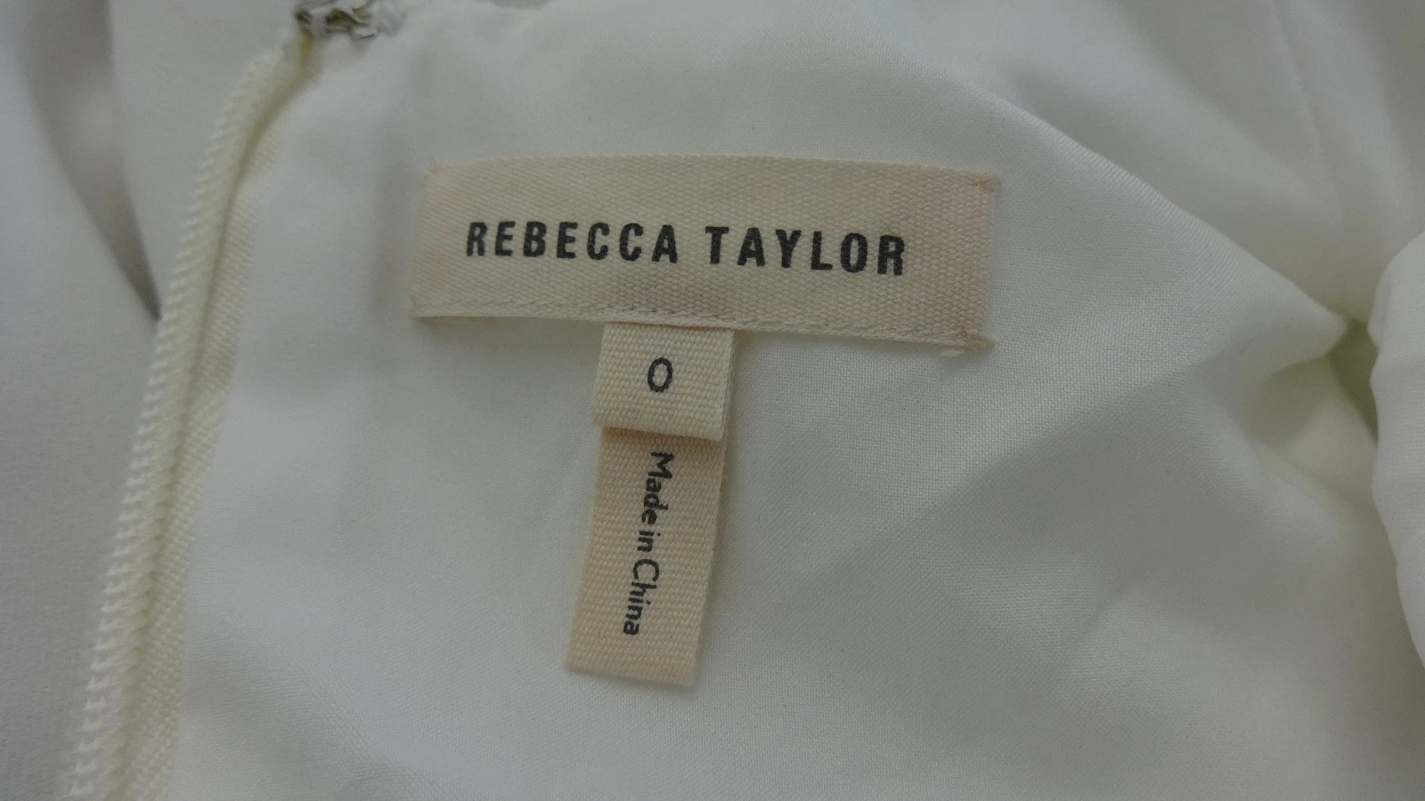 OFF WHITE $425 NUOVO CON ETICHETTE REBECCA TAYLOR DONNA BIANCO SPORCO VESTIBILITÀ E SCAMPANATO MAGLIA TESTURIZZATA TAGLIA 0