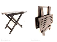 Formschöner Klapptisch / Reisetisch / Gartentisch / Pick Nick Tisch /Massiv Holz