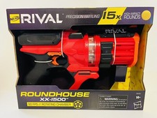 NERF Rival Roundhouse XX-1500 Red Blaster-Clear Rotating Chamber NEW