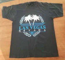Vintage 80s Las Vegas T Shirt - Screen Stars Best Made in USA - Size Large