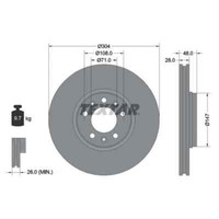 Textar 2X Bremsscheibe 92157003