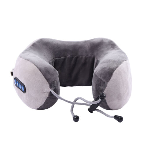 Vibrating Neck Pillow Massager Electric Heating Massage Relax Shoulder Cushion