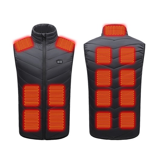 Heated Vest 15 Heating Zones With 10000mAh Battery Pack Electric Heating Vest - 第 1/4 張圖片