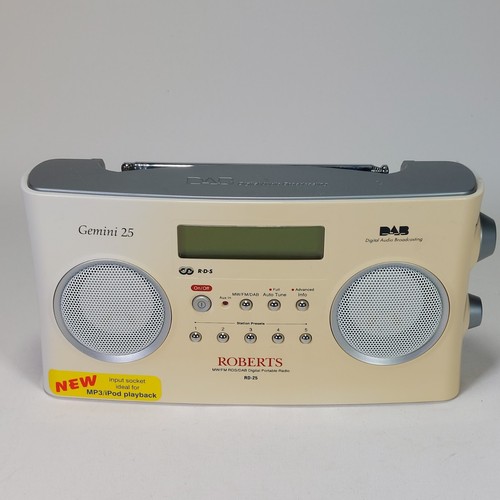 Radio portátil Roberts MW FM RDS DAB Gemini 25 RD-25 - Imagen 2 de 13