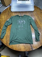 Nike Green Bay Packers Shirt Mens S Long Sleeve Dri Fit Performance NFL Training