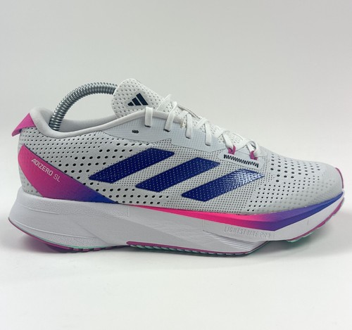 Baskets de course basses adidas Adizero SL Junior enfants 5,5 blanc rose H06413 - Photo 1 sur 10