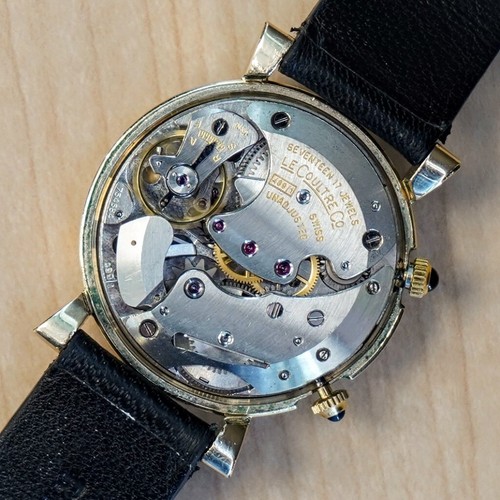 1950 Jaeger-LeCoultre Memovox Wrist Alarm Watch Two-Tone Dial 32mm Wristwatch - Picture 12 of 13