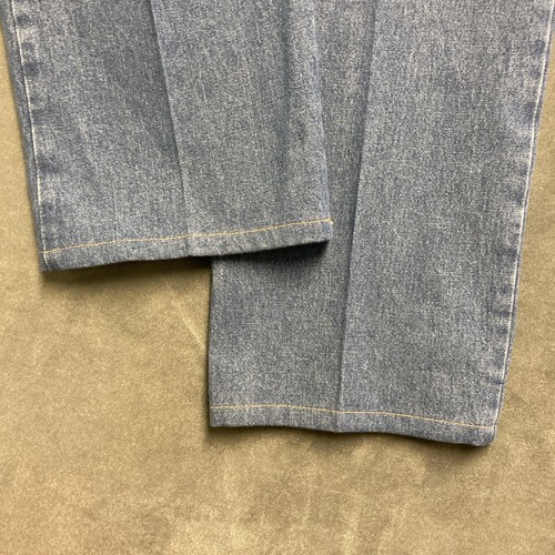 Chic Comfort Pull On Denim Pants Womens 18 Elastic Waist Slash Front Pockets - Picture 7 of 9