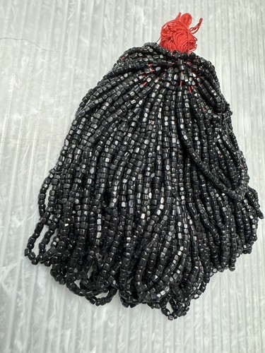 vintage Master Hank Black Czech Murano GLASS SEED BEADS 2.9oz - Picture 2 of 8