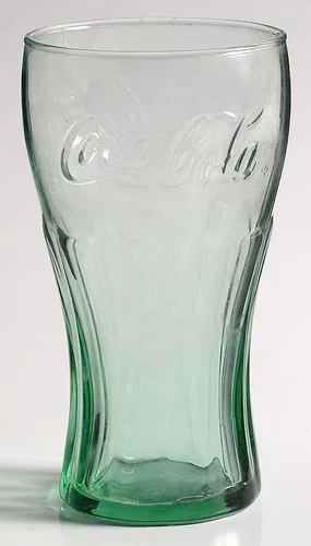 Vintage 2009 Coca-Cola McDonald's Promotional 12 Oz. Glass (Color: Green)