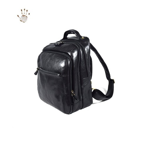 Sac à Dos en Cuir pour Homme - Horta Noir - Imagen 2 de 2