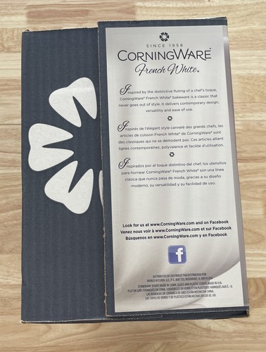 CorningWare 1117404 French White 10 Piece Dinner Bakeware Set - BRAND NEW IN BOX - Bild 2 von 6