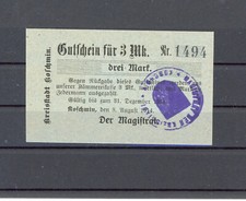 Koschwin 3 Mark Notgeld .................................................2/26422