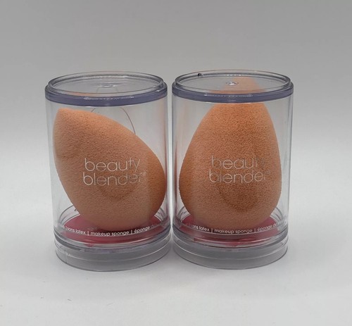 NEW 2X The Original BEAUTY BLENDER Makeup Sponge Peach/Orange Free Shipping ATHN