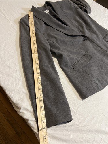 Sag Harbor Blazer Jacket Women's 12 Gray Coat Stretch New With Tags Church Work - Picture 10 of 20