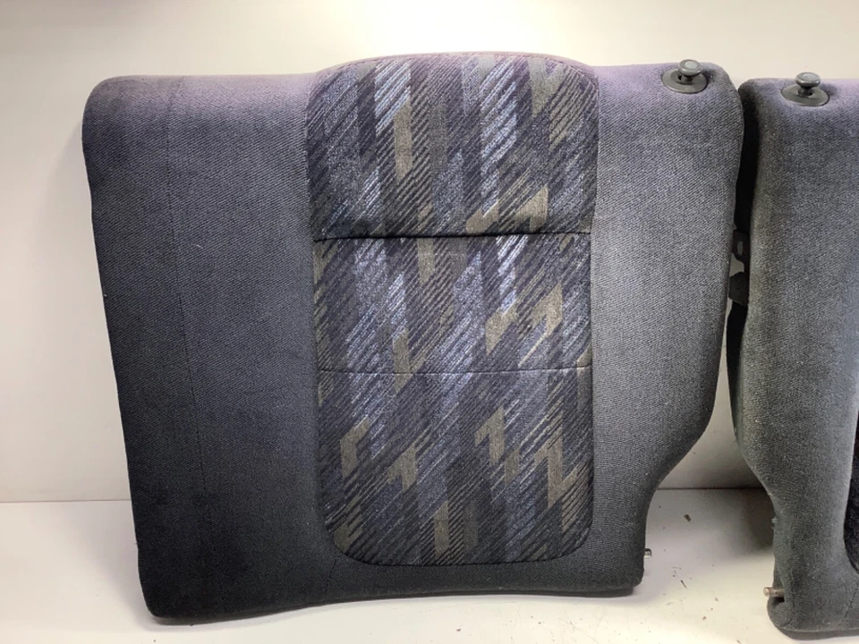 98-01 Acura Integra 3D 2D GS-R LX asiento trasero izquierdo y derecho trasero trasero negro OEM Foto 2 de 4