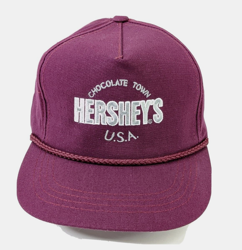 Hersheys Chocolate Town USA Vintage Trucker Hat Cap Snapback 90s