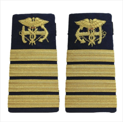 GENUINE U.S. COAST GUARD SHOULDER BOARD: ENHANCED PUBLIC HEALTH SERVICE CAPTAIN 