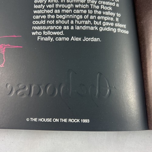 THE HOUSE ON THE ROCK Alex Jordan 1993 Paperback Brochure Litho Wisconsin - Imagen 2 de 14