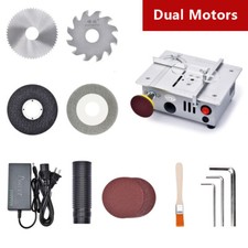 Mini Table Saw Multifunctional Woodworking 5000RPM Hobby DIY Table Saw Set US