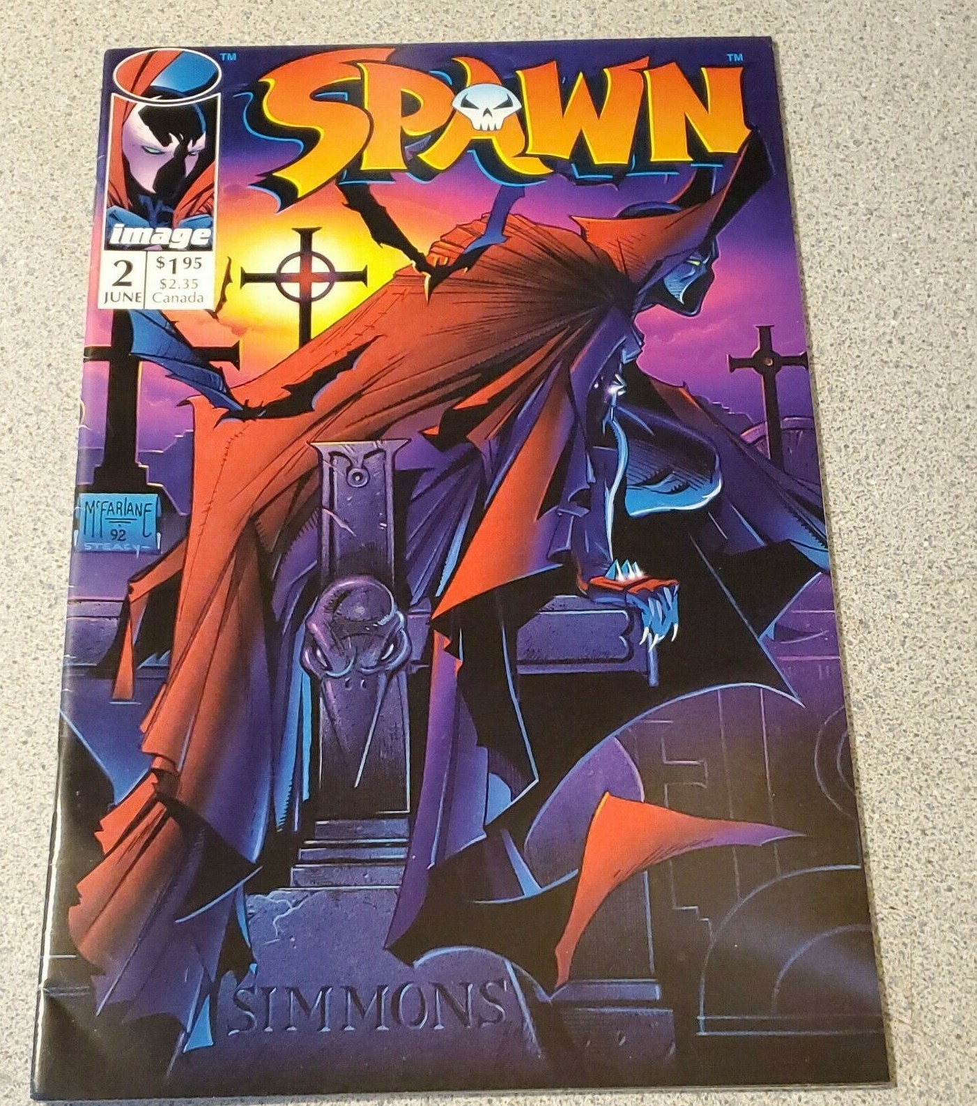 Spawn #2 Image Comics 1992 Todd McFarlane 1st Appearance of The ...