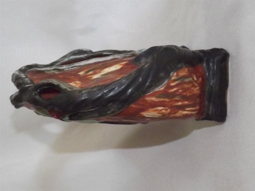 Plantadora de cesta redonda Weller Pottery EE. UU. Warwick - Imagen 4 de 5