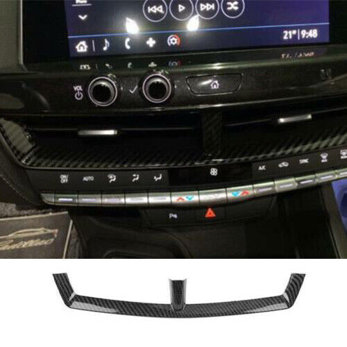 For Cadillac CT5 2020-24 Carbon Fiber Central Console Air Outlet Vent Frame Trim - Foto 1 di 8