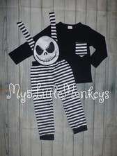 NEW Boutique Jack Skellington Nightmare Before Christmas Halloween Outfit Set