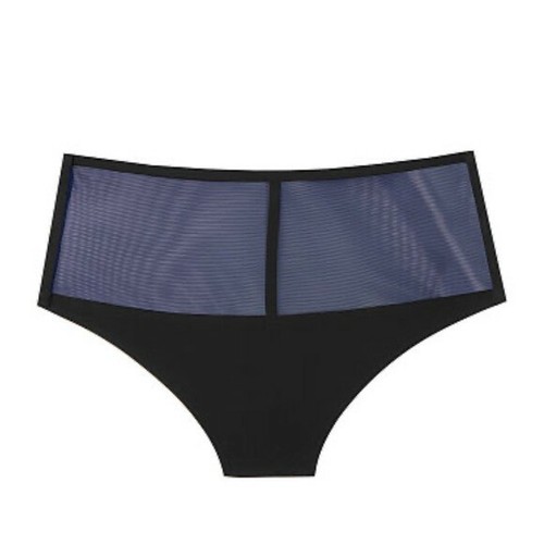 Bragas Tanga Victoria's Secret Negro Azul Malla Cintura Alta Talla S Muy Sexy Transparente - Imagen 9 de 12