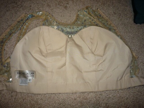 RACHEL ALLEN. Size 2. -SPECIAL OCCASION BEADED TOP-ELEGANT!!!!! - Picture 7 of 7