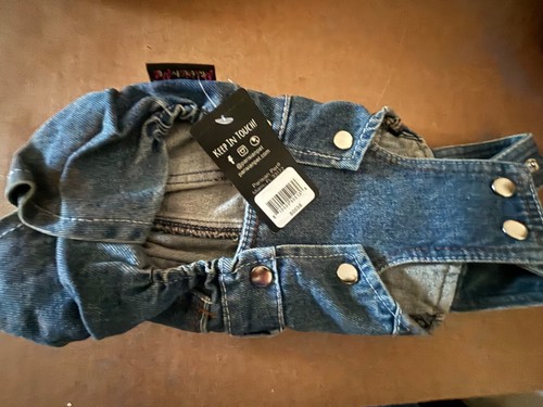 Parisian Pet Denim Dog Overalls small net fast shipping - Picture 4 of 7
