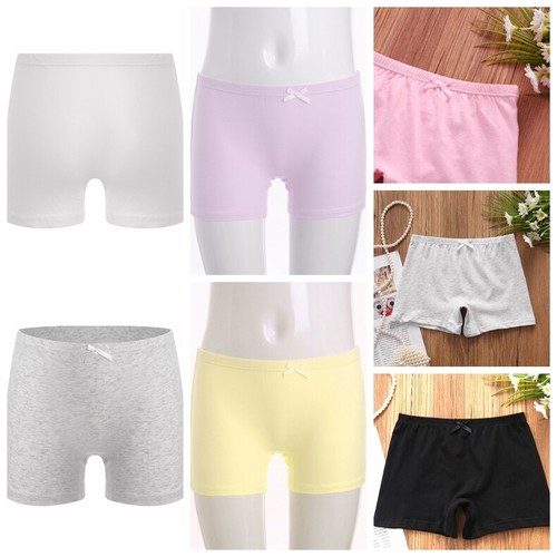 Kids Girls Underwear Yoga Shorts Ballet Panties Basic Boxer Daily Wear Bowknot - Picture 2 of 80