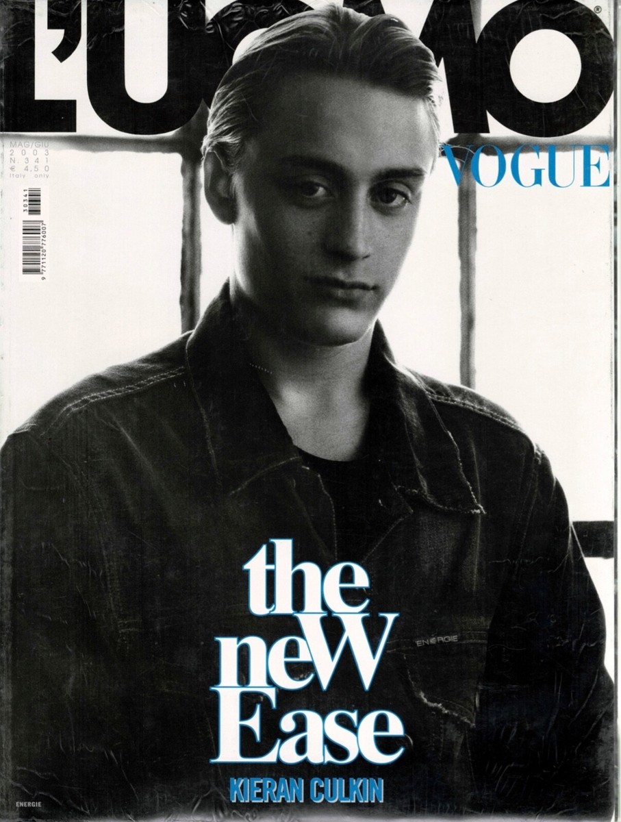 LUOMO VOGUE 5/2003 KIERAN CULKIN STEVEN KLEIN BRUCE WEBER EVA
