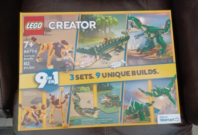 NEW~LEGO 66706~CREATOR ANIMALS BUNDLE 9 in 1~3 sets~852 pcs~Sealed