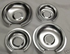 GB3 For GE Range Burner Drip Pans 2 WB32X10012 2 WB32X10013