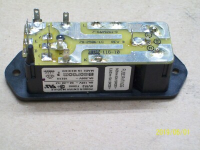 (2) NEW Corcom 6VM2 Power Entry Module 6A, 120/250VAC CCM1002-ND