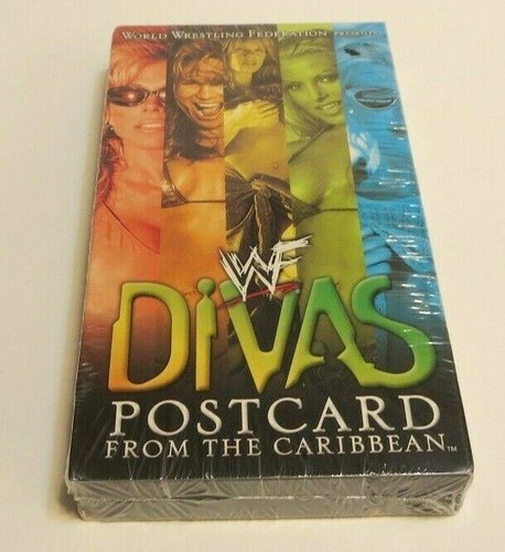 Divas Postcard from the Caribbean VHS video tape SEALED wrestling WWE WWF raw - Foto 2 di 11